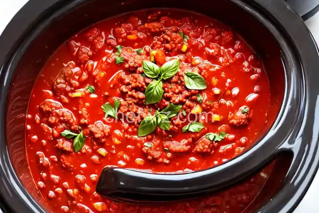Slow Cooker Spaghetti Sauce II