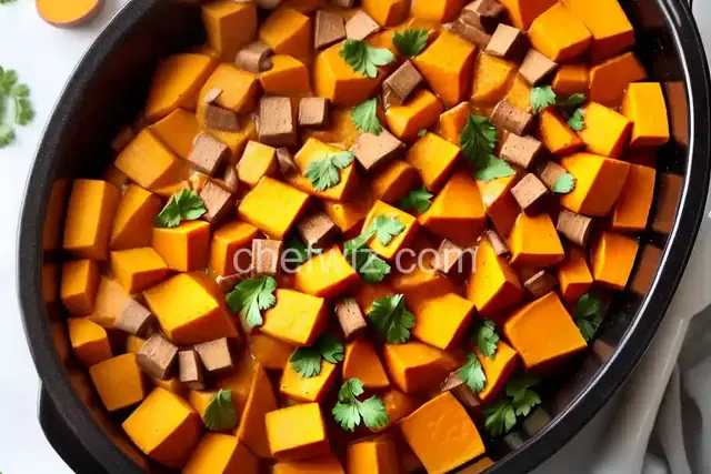 Slow Cooker Sweet Potatoes (Yams) and Marshmallows