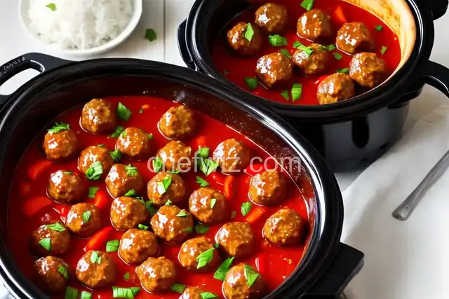 Slow Cooker Sweet and Sour Meatballs