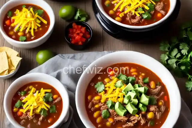 Slow Cooker Taco Turkey Soup