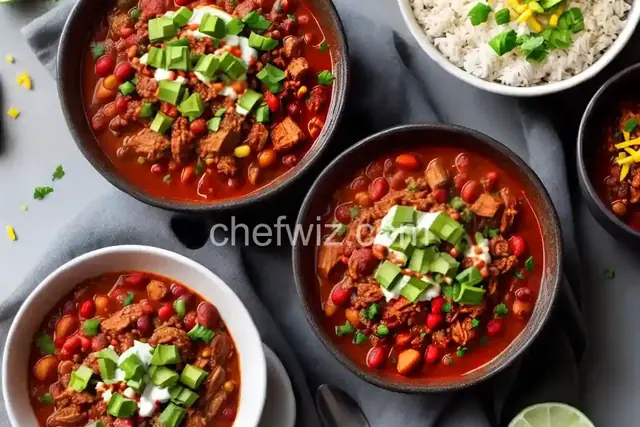 Slow Cooker Turkey and Chorizo Chili