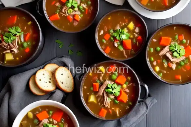 Slow Cooker Turkey and Vegetable Soup