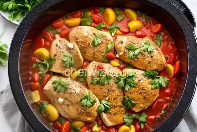 Slow Cooker Tuscan Chicken