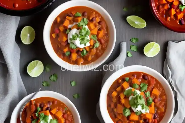 Slow Cooker Vegan Sweet Potato Chili