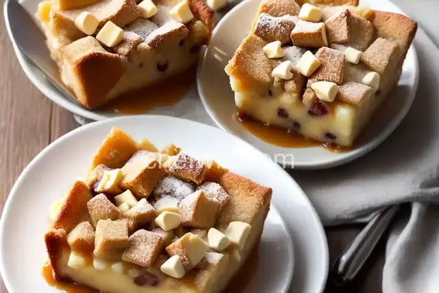 Slow Cooker White Chocolate Bread Pudding