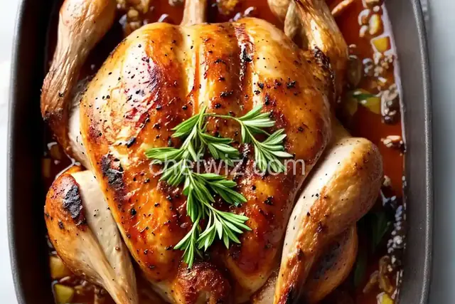 Slow-Roasted Garlic Chicken