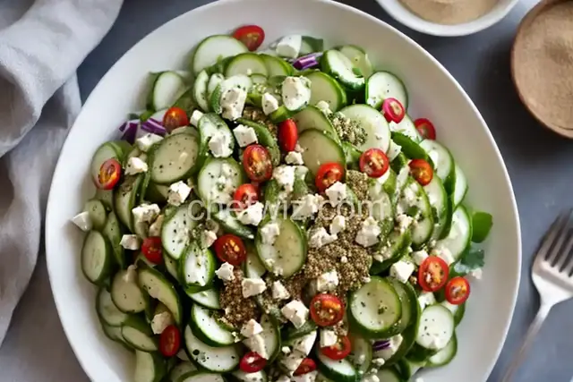 Smashed Cucumber Salad With Za'atar and Feta