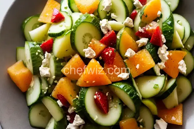 Smashed Cucumber and Melon Salad