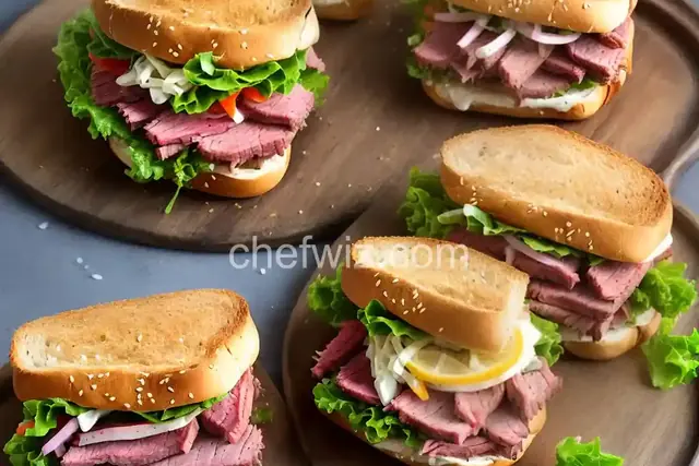 Smoked Corned Beef Sandwiches with Coleslaw