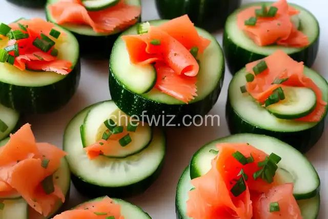 Smoked Salmon Cucumber Bites