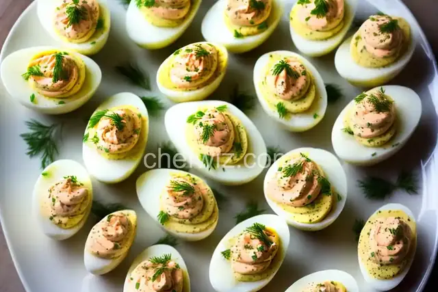 Smoked Salmon Deviled Eggs