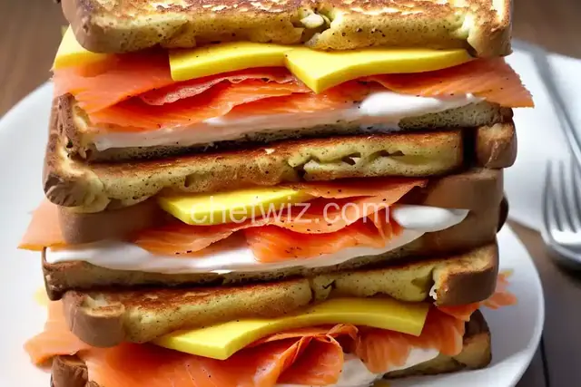 Smoked Salmon French Toast Sandwich