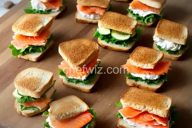 Smoked Salmon Tea Sandwiches