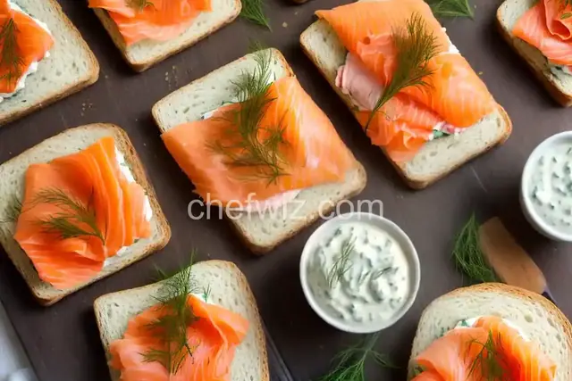 Smoked Salmon and Dill Tea Sandwiches Recipe