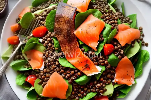 Smoked Salmon and Lentil Salad