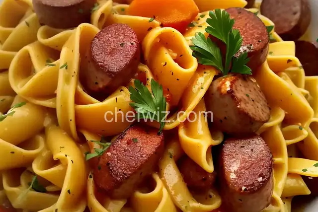 Smoked Sausage and Butternut Squash Pasta