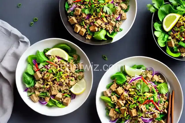 Smoked Tofu Larb With Lemongrass