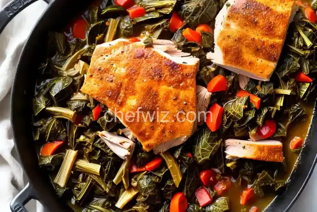 Smoked Turkey Braised Collard Greens Recipe