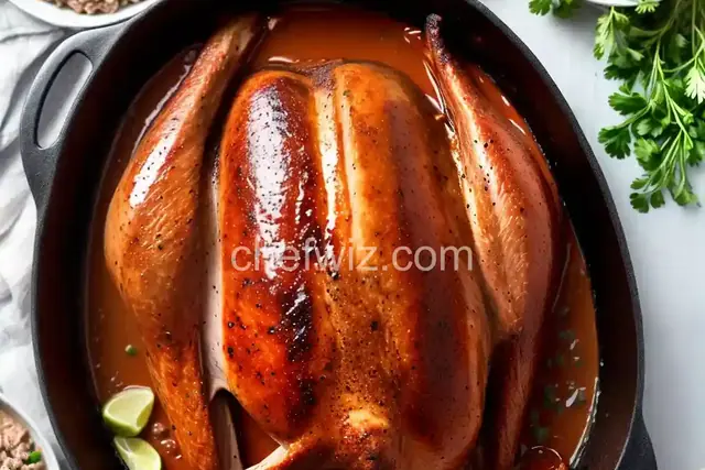 Smoked Turkey with BBQ Gravy