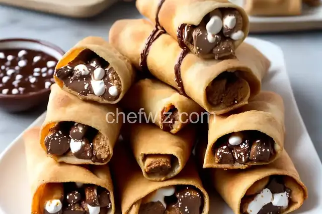 S'mores Egg Rolls