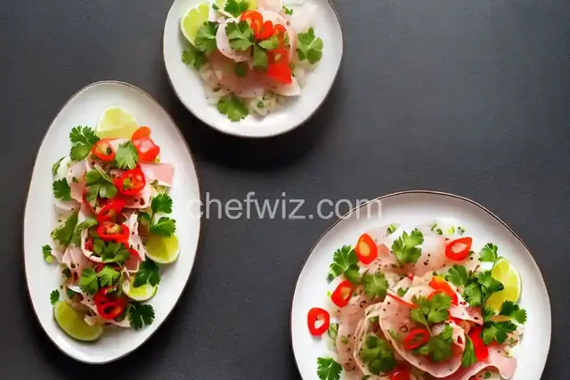 Snapper Crudo with Chiles and Sesame