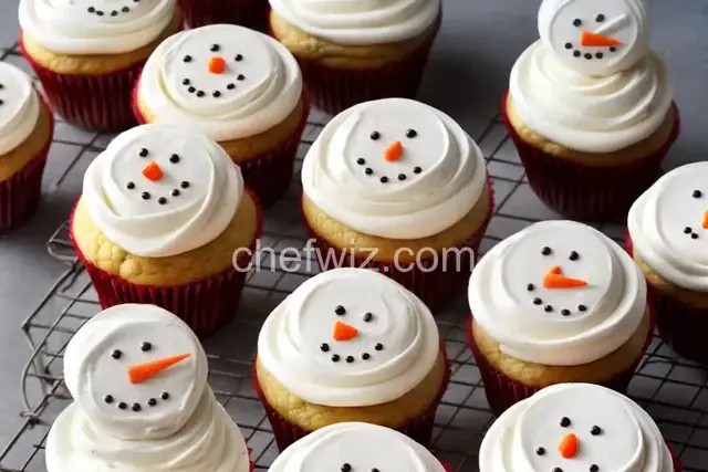 Snowman Cupcakes