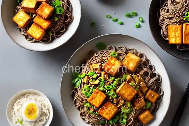Soba Noodles With Fried Tofu
