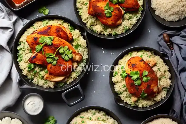 Sofrito Chicken and Cauliflower Rice