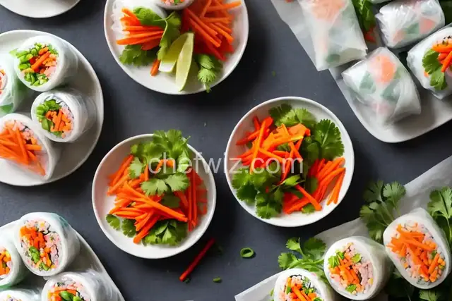 Soft Asian Summer Rolls with Sweet and Savory Dipping Sauce