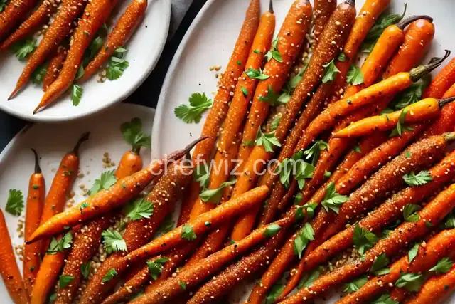 Sorghum-Glazed Baby Carrots