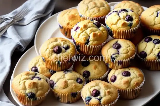 Sour Cream Blueberry Muffins