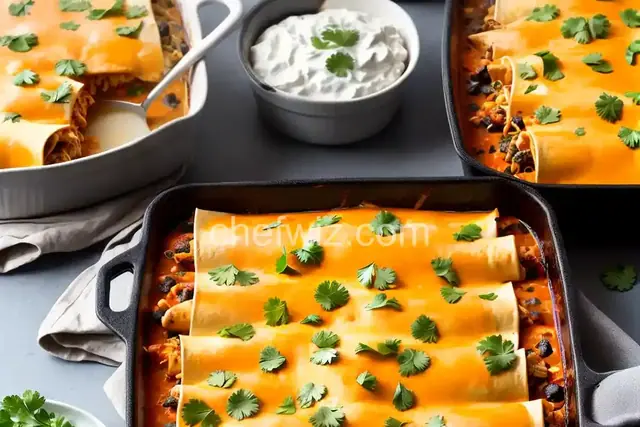 Sour Cream Chicken Enchiladas