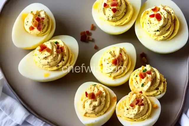 Sour Cream and Bacon Deviled Eggs