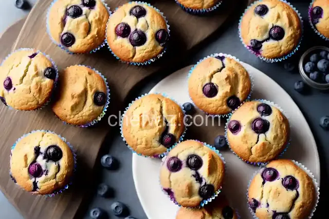 Sourdough Blueberry Muffins