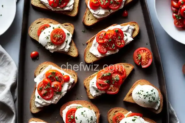 Sourdough Toasts With Tomato, Pesto, and Burrata Recipe