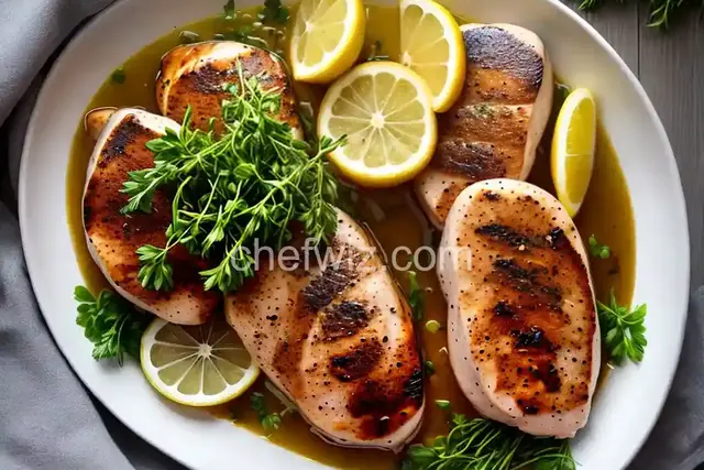 Sous Vide Chicken Breast with Lemon and Herbs