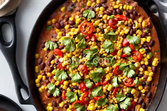Southwestern Corn and Black Bean Skillet