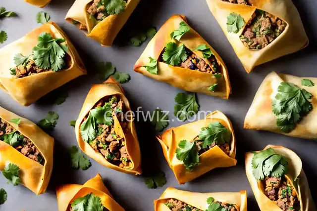 Southwestern Egg Rolls with Avocado Cilantro Sauce