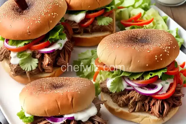 Southwestern Pulled Brisket Sandwiches