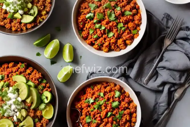 Soy Chorizo Taco Filling