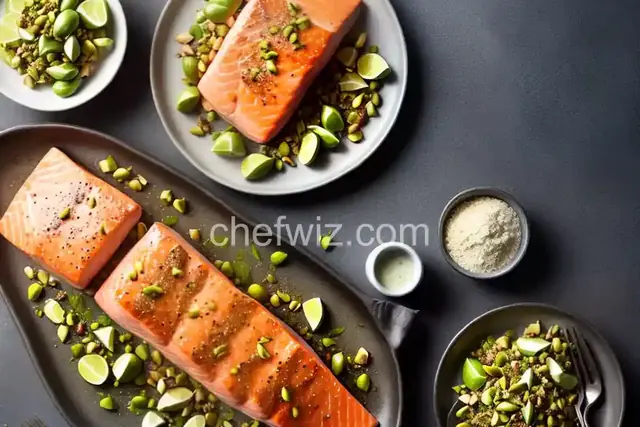 Soy-Maple Salmon with Cauliflower and Pistachios