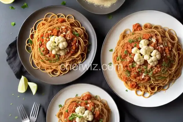 Spaghetti Sauce with Cauliflower