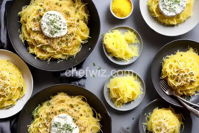 Spaghetti Squash Alfredo
