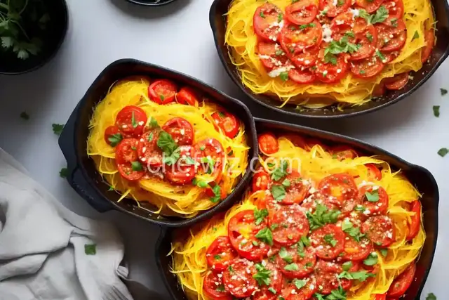 Spaghetti Squash Tomato Bake