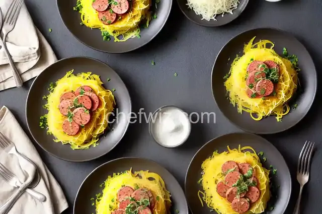 Spaghetti Squash With Sausage