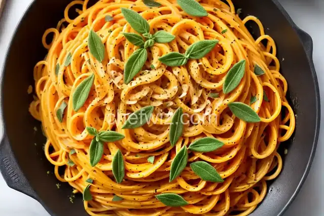 Spaghetti Tossed with Butternut Squash and Sage Butter