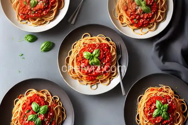 Spaghetti With Marinara Sauce