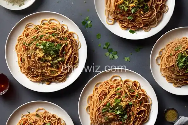 Spaghetti with Oil, Garlic and Spices