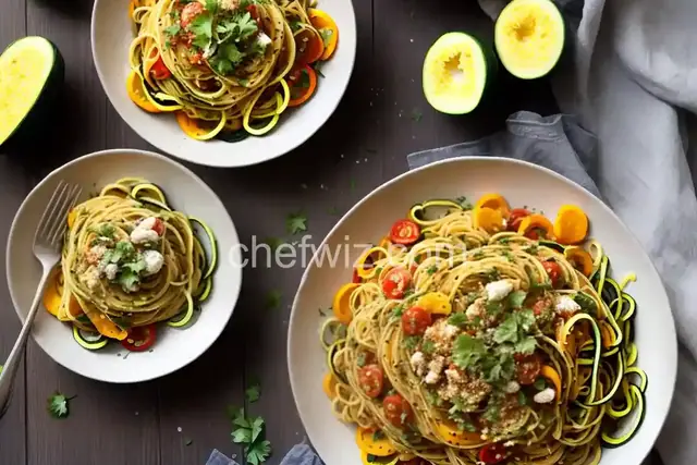Spaghetti with Zucchini and Squash