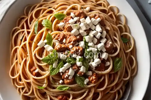 Spaghettini with Checca Sauce